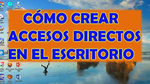 CÓMO PONER ICONOS PROGRAMAS O APLICACINES EN EL ESCRITORIO -- CREAR ACCESO DIRECTO (WINDOWS-11-10-8)