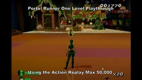 Portal Runner One Level Playthrough using the Ps2 Action Replay Max 50k :D #Playstation #CheatCodes