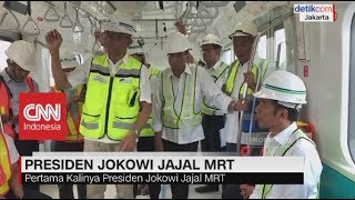 Presiden Jokowi Jajal MRT