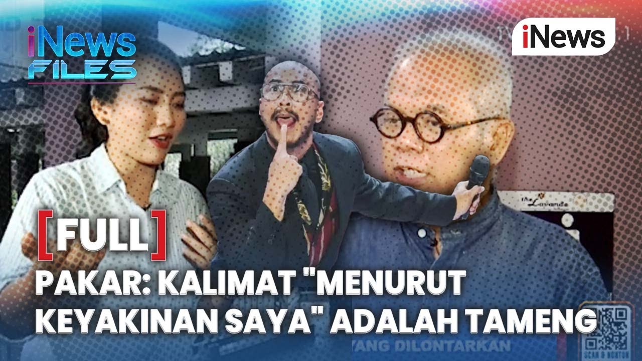 FULL Pakar Hukum Pidana Buka Suara soal Gibran dalam 'Mens Rea' Pandji | iNews Files 16/1