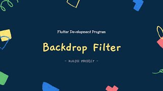 Details FLUTTER 109 Backdrop Filter (Flutter Tutorial) Guide