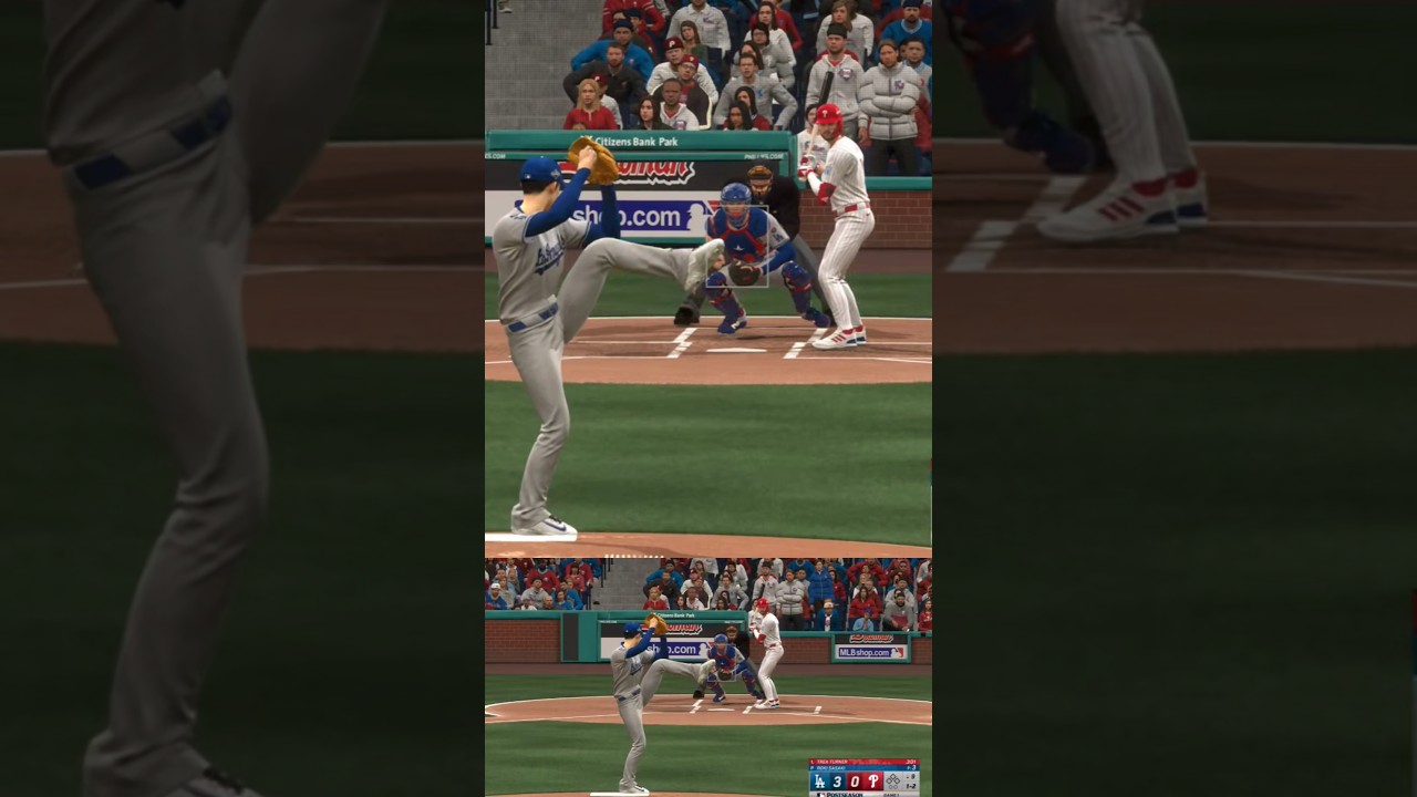 佐佐木朗希 Roki Sasaki 九局上場關門，快速100mph直球低角度進壘，打者揮棒落空，三振出局!! 