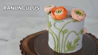 How to make a 3D ranunculus floral cake  [ Cake Decorating For Beginners ] screenshot 2