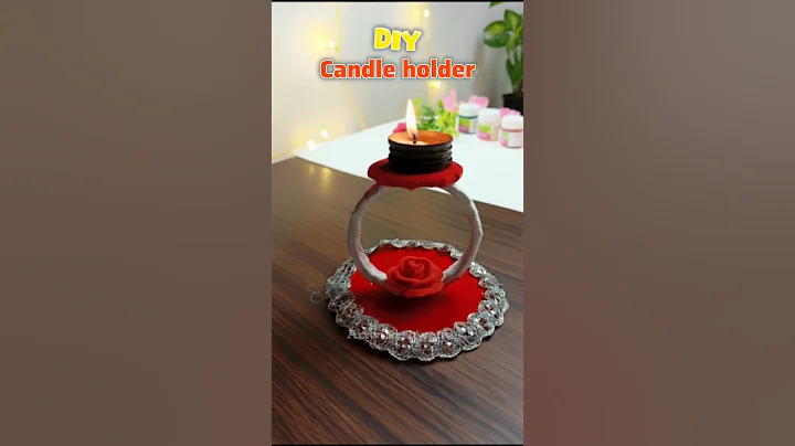 DIY Diwali Candle Holder 🪔🌸 | DIY Festive Decor #shorts #diy  #diwali #festival #decoration