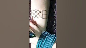 3D Beautiful Mehndi Design / 3D Grid #henna #mehndi #shorts #ytshorts #youtubeshorts #mehndiartist