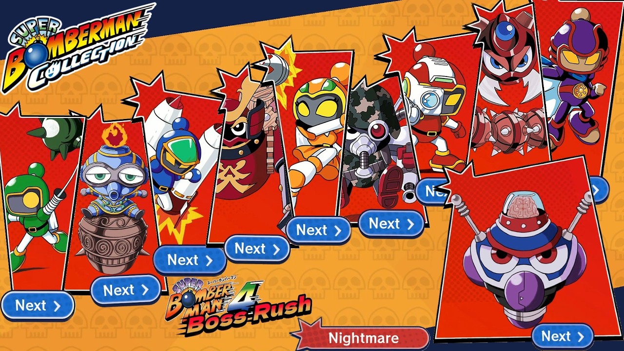 Super Bomberman Collection - Boss Rush - Super Bomberman 4 (Nightmare difficulty)