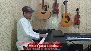 Syukur - H. Mutahar (karaoke lirik) Do = F minor. Live piano karaoke version