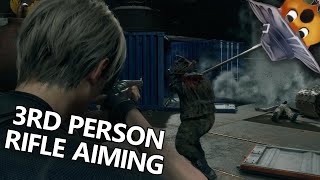 Third Person Rifle Aiming Instead of Iron Sights - Resident Evil 4 Remake (Mod)