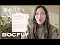Create a digitally Fillable PDF document or workbook for Free with Docfly