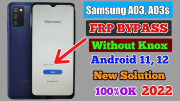 Samsung A03 Android 11 FRP Bypass Something Went Wrong Fix Solution 2022 || A035F Google Lock Bypass