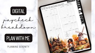 DIGITAL PLAN WITH ME | BUDGET PLANNER REFRESH | PAYCHECK BUDGET BREAKDOWN | USING A PDF IN GOODNOTES