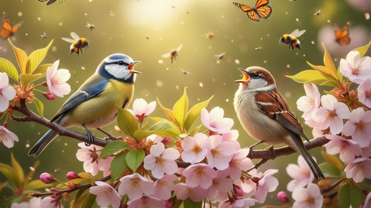 Включите и почувствуйте настоящую весну — пение птиц и живая природа без музыки