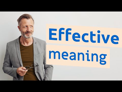Effective | Meaning of effective