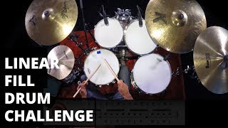 Linear Fill Challenge | Can You Play These 4 Fills on the Drums? | Marcus Finnie