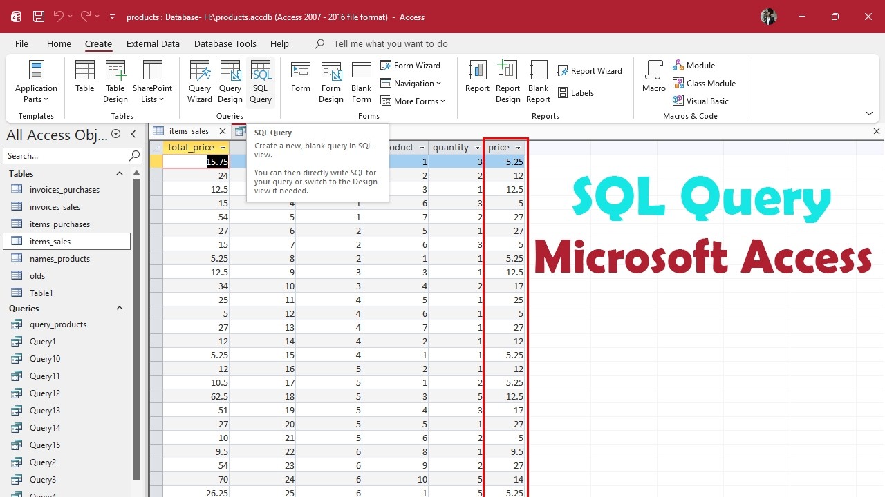 Multiply Columns in MS Access SQL Query – Step-by-Step Tutorial - YouTube