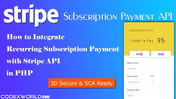 Stripe Subscription Payment Integration in PHP [3D Secure & SCA Ready]