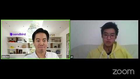 Justin Zheng presents Matrix to Sendbird CEO John S. Kim - Pioneer Demo Livestream May 2020