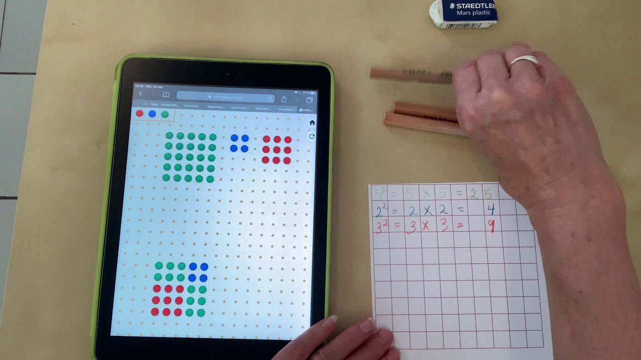 Tableau troué - le carré d'un binôme. - YouTube