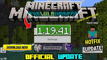 Minecraft Pe 1.19.41 Official Version Released | Minecraft Pe 1.19.41 HOTFIX Update!!