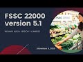 Webinar FSSC 22000 versión 5.1 diciembre 2020