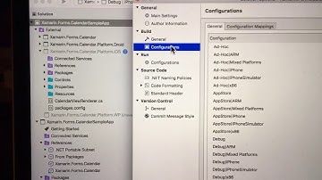 Xamarin: Project not built in active configuration