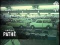 Mini cars off production line  colour 1969