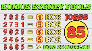 PREDIKSI SYDNEY POOLS 2 JULI 2025 | BOCORAN TOGEL SIDNEY HARI INI | RUMUS KEPALA EKOR SYDNEY JITU