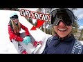 TEACHING GIRL FRIEND SNOWBOARD TRICKS!