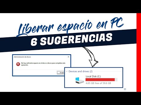 Liberar espacio en Disco C 🥇 Optimizar PC  Windows 7, 8, 10, 11  🥇 6 sugerencias