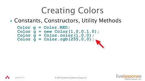 2 1 Use Color, Text, and Font   JavaFX Programming LiveLessons, Part I Video Training