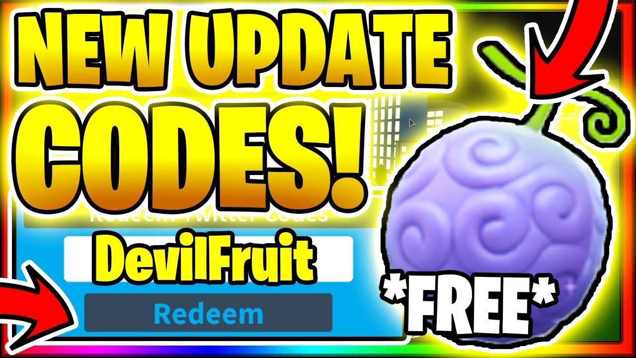 All New Secret Op Working Codes Devil Fruits Update Roblox