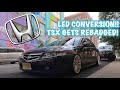 TSX GET EBAY LED STRIP & LED CONVERSION! + HONDA EMBLEMS