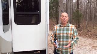 RV 5th wheel window water leak cause  cleaning the weep holes