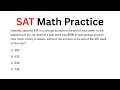 SAT Math Practice Question #39