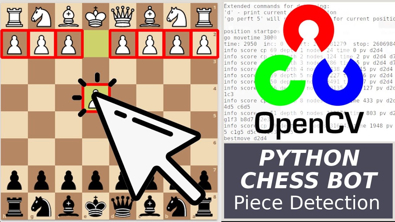 Chess board using Python. Install matplot using pip ➡️ $ pip