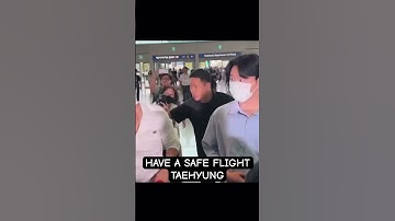 HAVE A SAFE FLIGHT TAEHYUNG💜#btsv #kimtaehyung #v #celineboyv #thv #celinedion #paris #airportnews