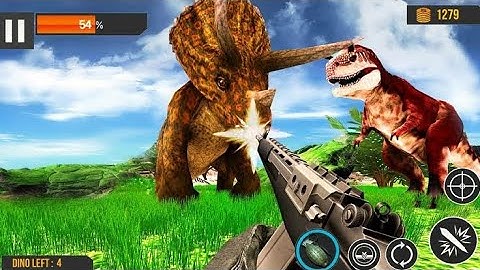 Dinosaur hunt walkthrough gameplay . Dino Hunter Android game. Best Hunting games