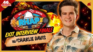 Survivor 46 Finale Interview with Charlie Davis Wealth