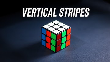 Vertical Stripes Pattern - Rubik’s Cube 3x3 Pattern with Algorithm