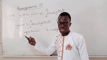 Integral Equations, Lecture 13 : Homogeneous Integral Equations, eigenvalue problems