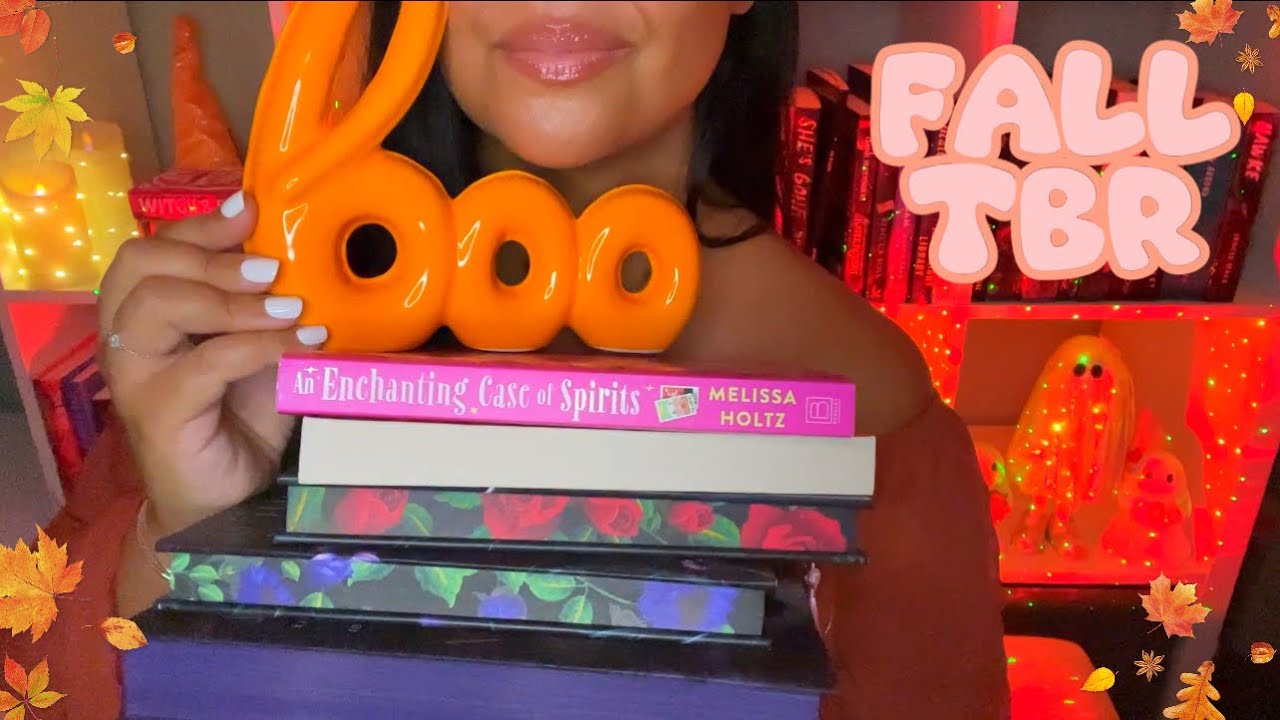 ASMR Fall TBR & RECS 🎃🍃🍁📚 tapping - tracing - gripping✨ book triggers 🫶