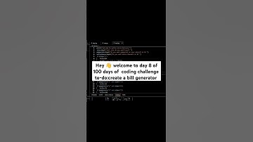 Bill generator Day 8 of 100 days of python coding challenge #billgenerator#shorts