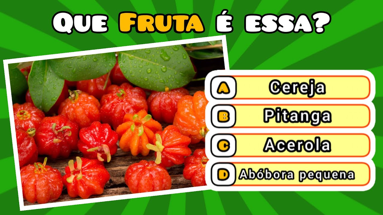 Que fruta é essa? Descubra qual o nome certo de cada fruta | Mundo Quiz ...