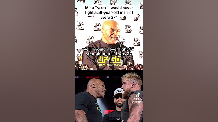 Mike Tyson would never have a 58-year-old man at 27 like Jake Paul #miketyson #jakepaul #paultyson