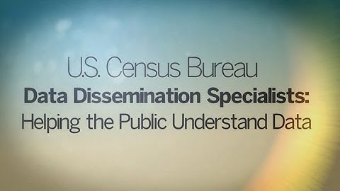 Data Dissemination Specialists: Helping the Public Understand Data