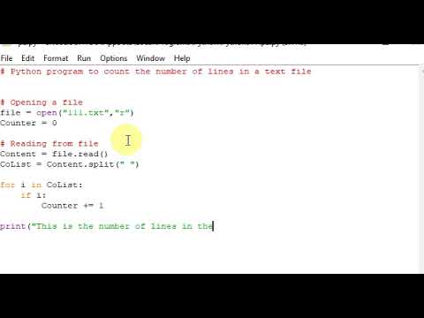 Python program to count the number of lines in a text file