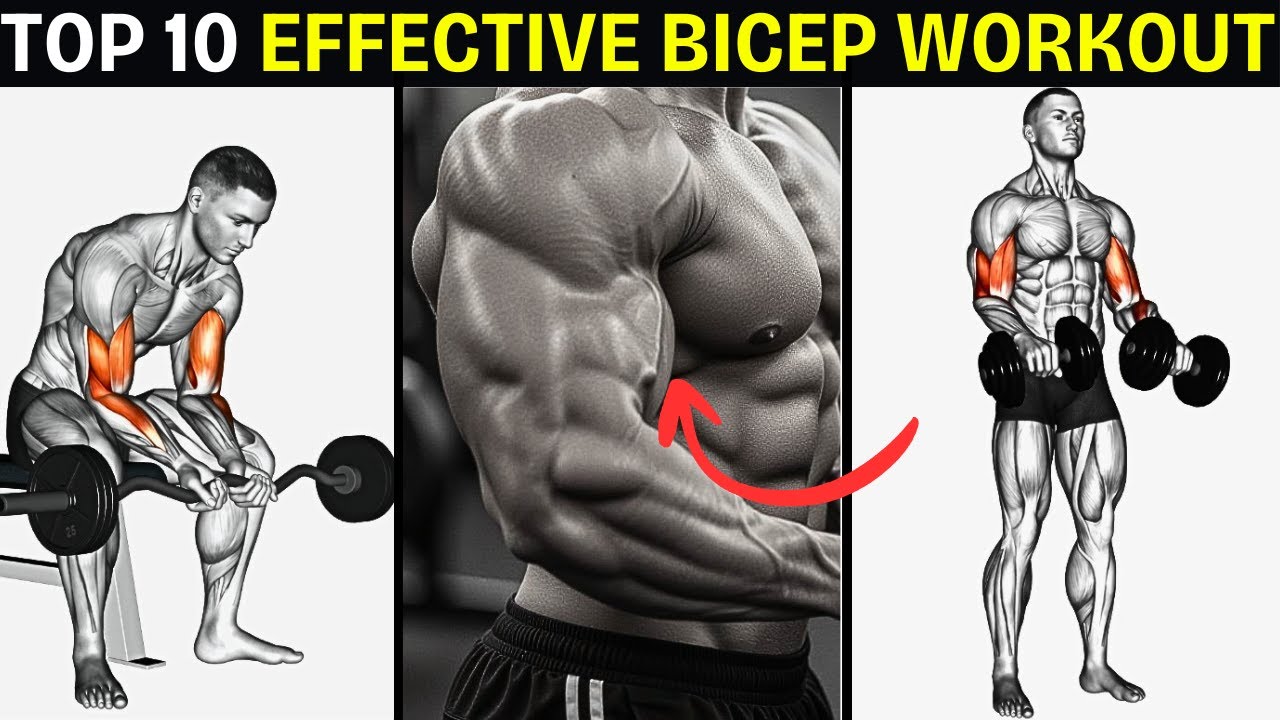 Top 10 Effective Bicep Workouts for Massive Arms | Build Muscle Fast ...