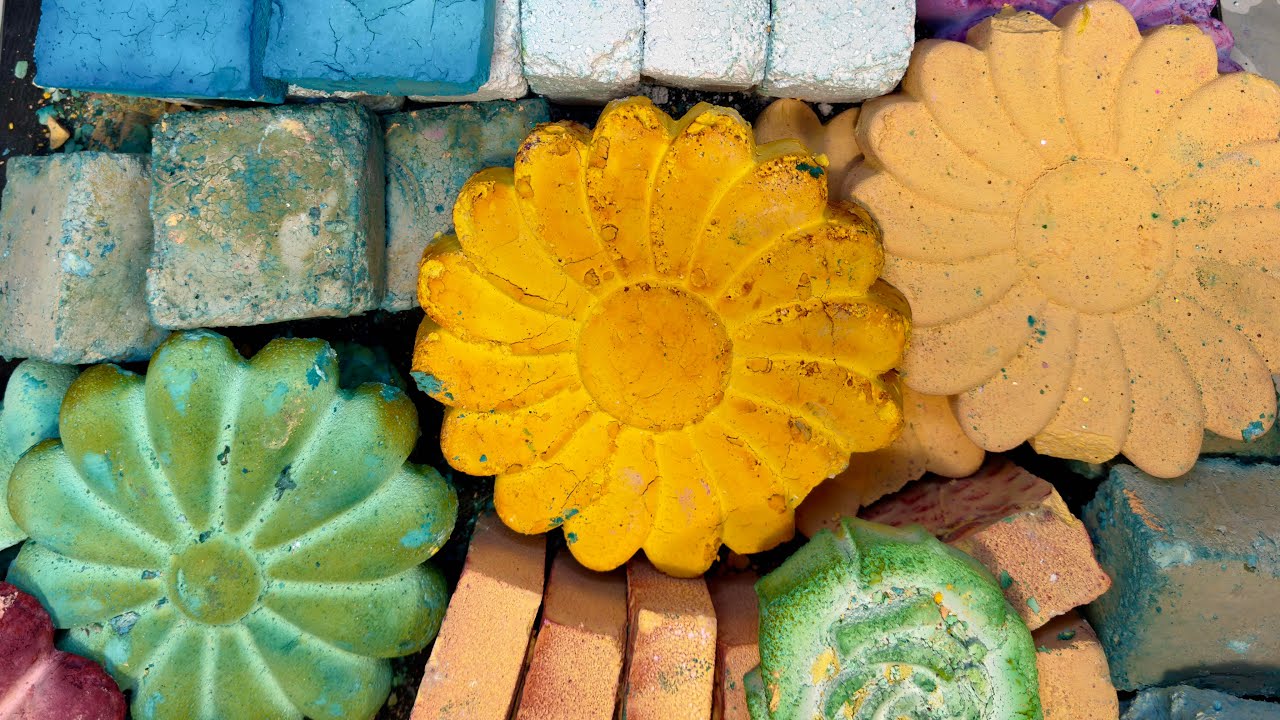 Variety Mass Crush | Gym Chalk ASMR | jumbo Scoop Sifting + Pebbles Crush  