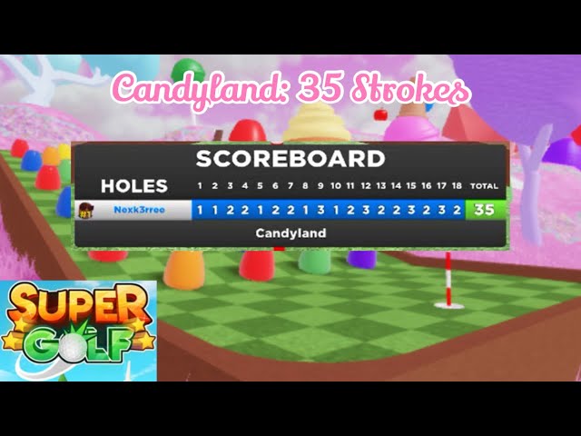 Roblox Super Golf Candyland 