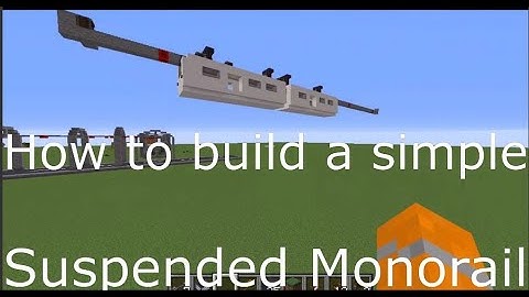 Minecraft Create Mod - How to make a simple Suspended Monorail